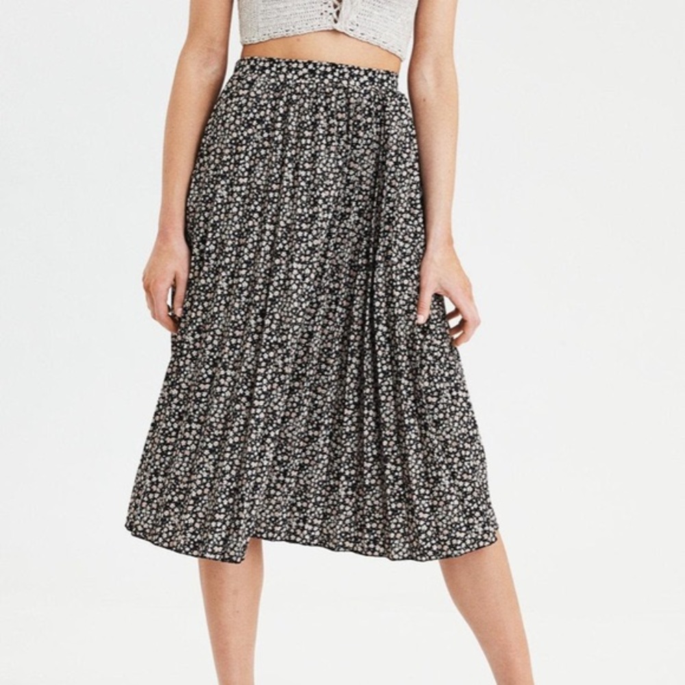 AE Floral Midi Skirt